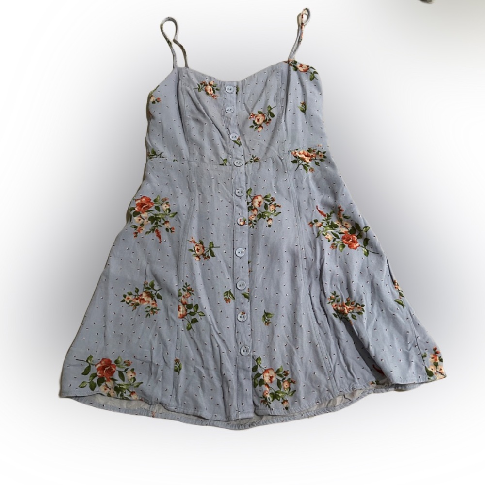 Forever 21 Baby Blue Floral Dress